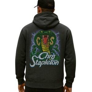 Chris Stapleton Hoodie Full Zip Cobra Graphic Pullover Sweatshirt XL Mint‎